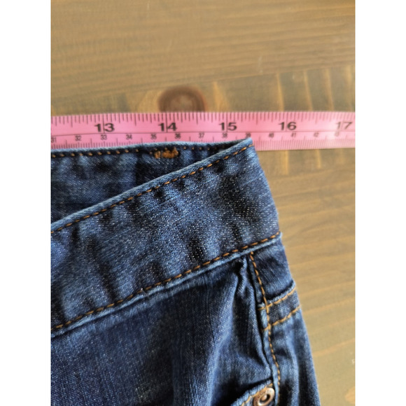 Ann Taylor Jeans Women's 6 Long Modern Fit Lindsay Waist Dark Wash 5 Pocket Zip - Picture 7 of 13